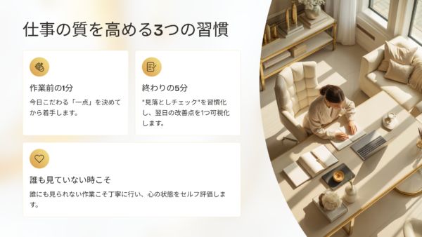 【職場の教養】12/7『神は細部に宿る』から学ぶから学ぶ細部が生む勤労歓喜【職場の教養】